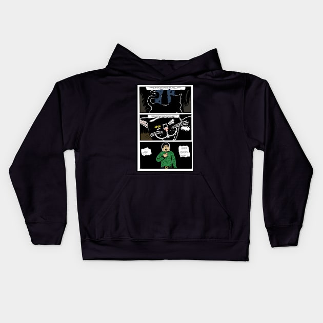 Horror Comix: The Black Cat Kids Hoodie by Incon Creation